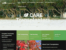 Tablet Screenshot of caretransplanters.com.au